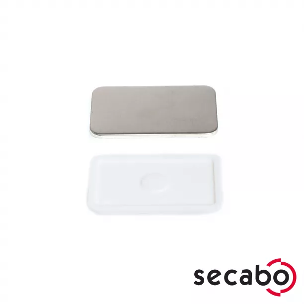 Blanco magnetische badges Secabo