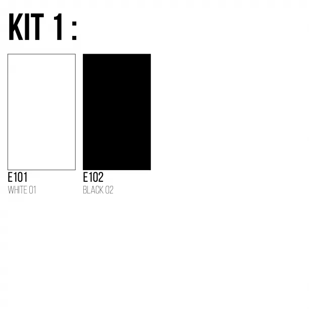 Kit FlexCut rollen (5 meter) inclusief E101 - WIT 01