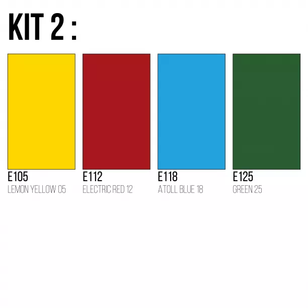 Kit FlexCut rollen (5 meter) inclusief kleuren