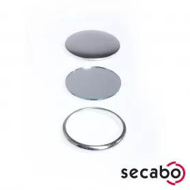 Blanco badges met spiegel Secabo