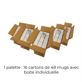 Pallet sublimeerbare mokken AAA 11oz/325ml individueel verpakt