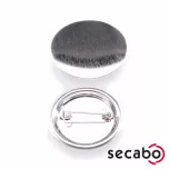 Blanco badges met speld Secabo